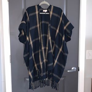 Loft Outlet Fringe Poncho